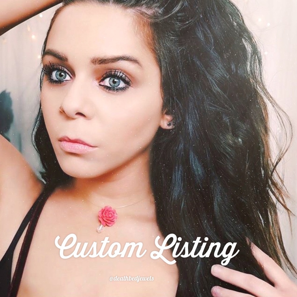 ⚡️Custom Listing⚡️Illusion Rose Teardrop Choker